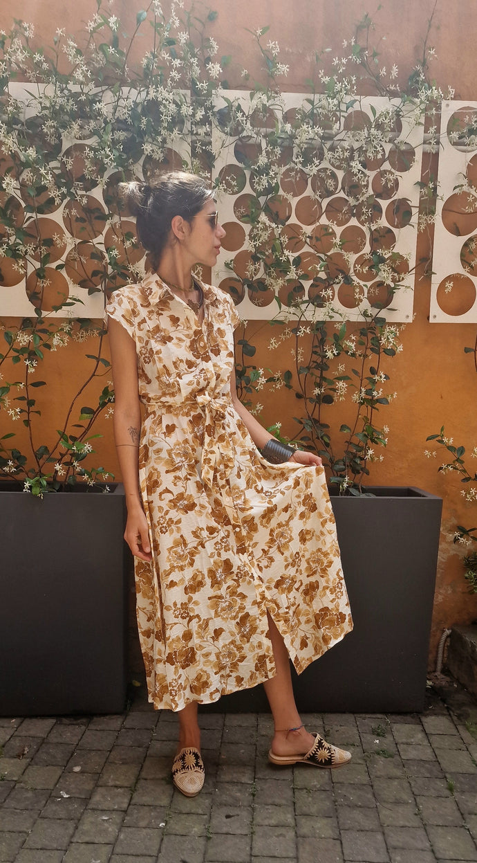 HONG KONG long dress brown