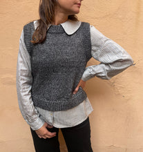 Carica l&#39;immagine nel visualizzatore di Gallery, Camicia colletto righe grigie
