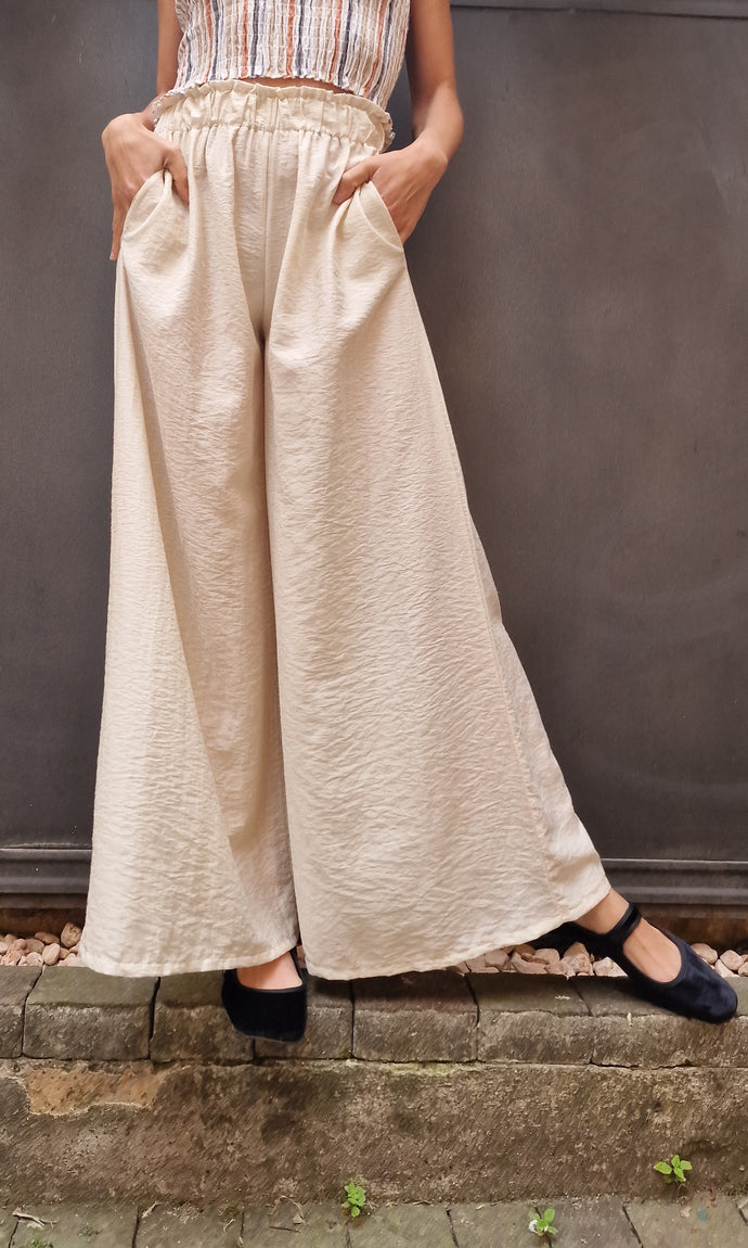 SHANGHAI cream pants