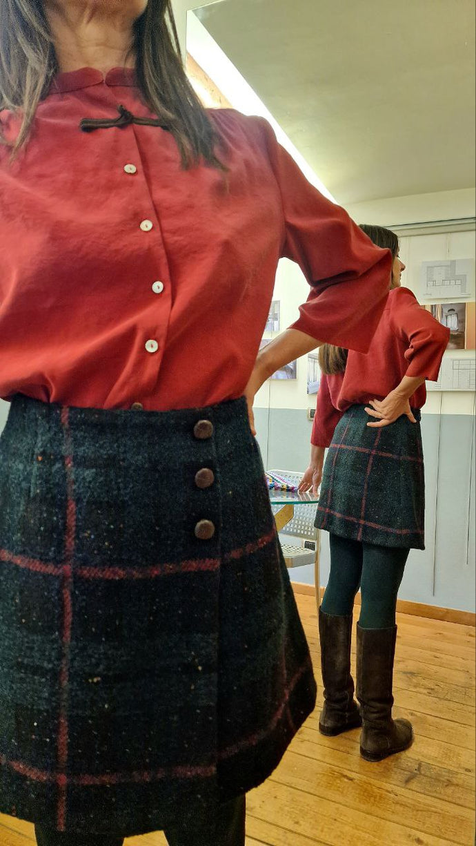 Vittoria shirt - seta lavata e alamaro