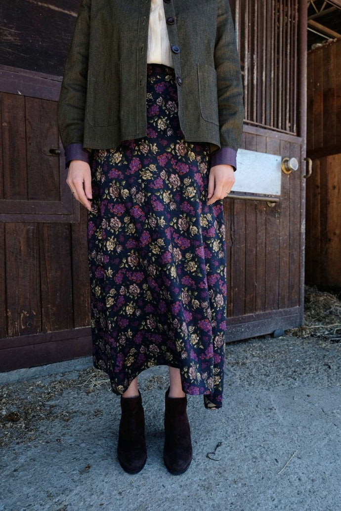 Luisa long skirt - fantasia fiori