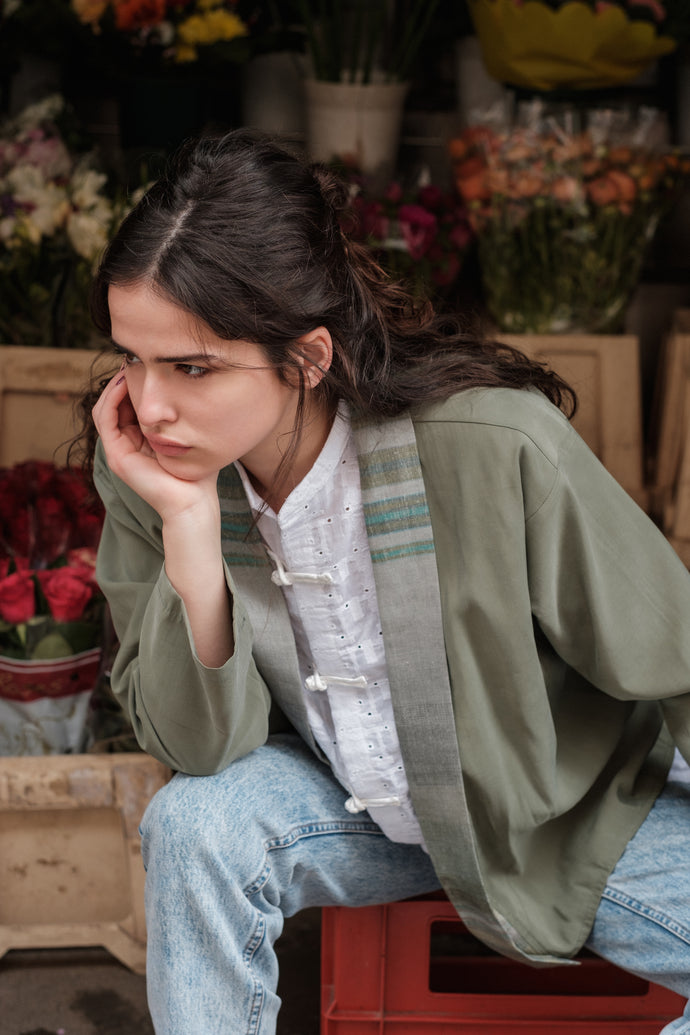 DELHI kimono green