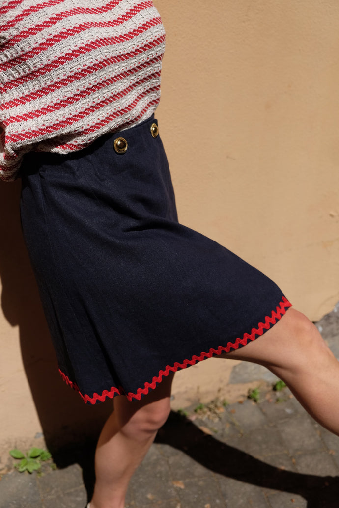 AGATA mini skirt linen